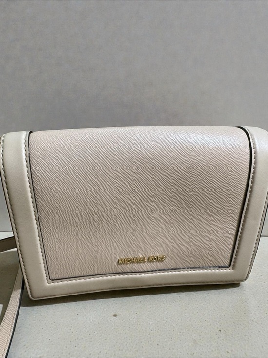 Michael Kors Handbags - Michael Kors Blush Leather Crossbody Bag with Gold Logo